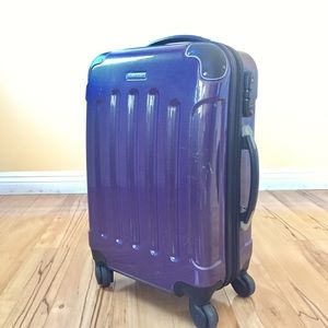 calvin klein purple suitcase